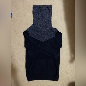 Men’s black turtleneck sweater